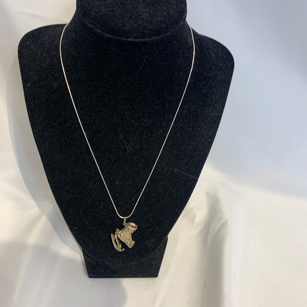 Vintage British Sterling Silver Opening Ice Skating Charm